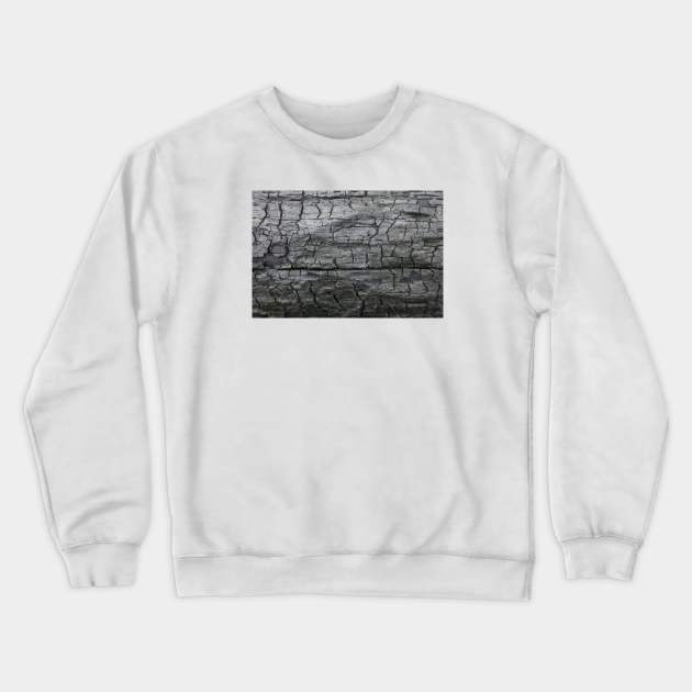 Charred wood texture Crewneck Sweatshirt by textural